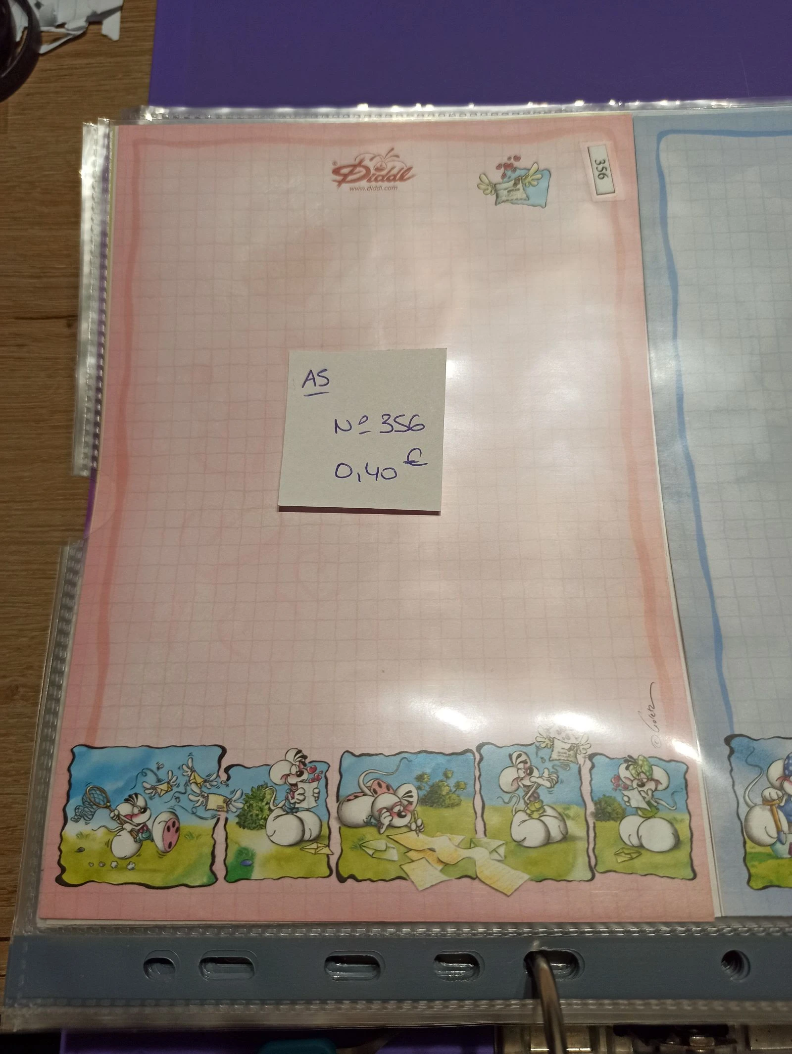 Feuille Diddl A5 356 0,40e 